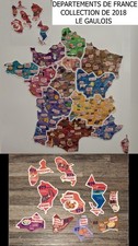 🐔10 Magnets Le Gaulois Carte de France **2018** Lot no 12/13 🐔