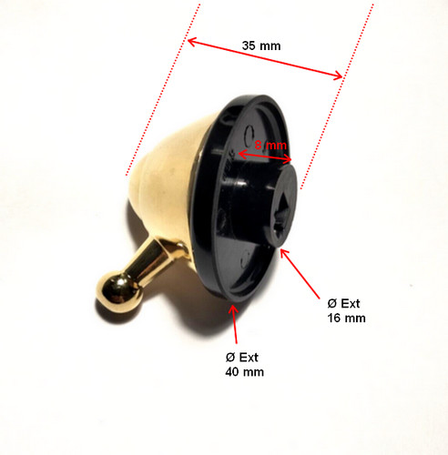 Bouton manette four brandt - manette,