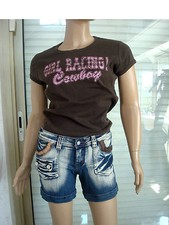 TEE SHIRT D ETE MARRON