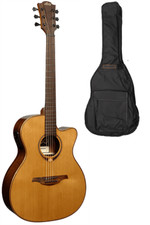 GUITARE ELECTRO ACOUSTIQUE AUDITORIUM PAN COUPE  LAG TRAMONTANE T118ACE + HOUSSE