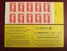 CARNET TIMBRES No 2629  C 1 MARIANNE DE BRIAT NEUF PAS PLIER