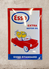 Plaque émaillée esso - émaillée,