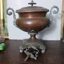 Samovar de table en cuivre, fontaine a thé