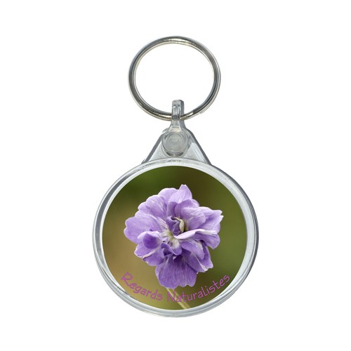 Porte clé photo fleur