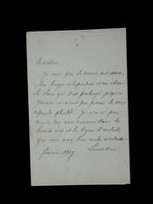 Alphonse DE LAMARTINE - lettre