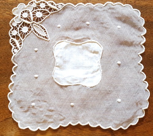 Napperon ancien tulle - en,