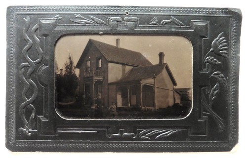 Ferrotypes photo 1900 maison - ferrotypes,