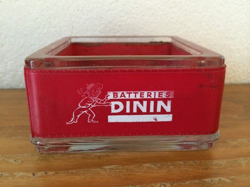 Ancien cendrier verre - ancien,