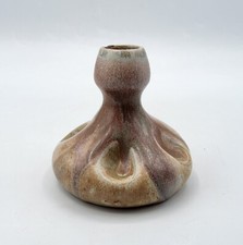 Petit vase en grès de Beauvaisis émaillé flammé signé Charles Greber Art Nouveau