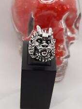 Bague De Biker tete de lion taille 67