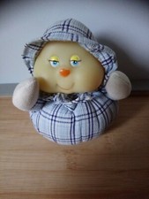 Peluche doudou boule bleu