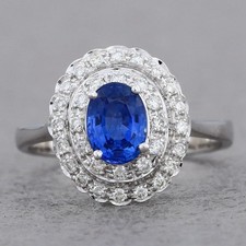 Bague de fiançailles Halo