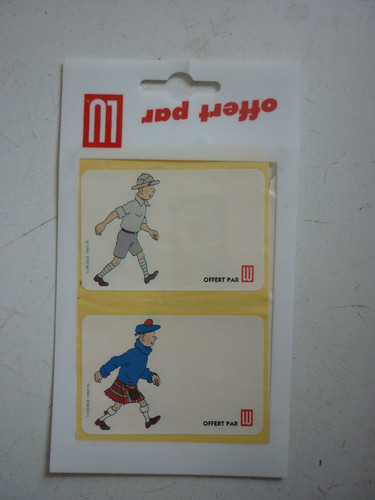 Tintin lot d autocollants - /,