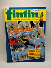 RELIURE recueil ALBUM N° 57 JOURNAL TINTIN magazine hebdomadaire 1986 TTBE