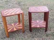 Paire de bouts de Canapé , Chevet  ,Table de Nuit ,  Ancien . Art déco 