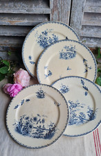 4 ANCIENNES ASSIETTES PLATES
