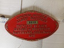PLAQUE CONCOURS ANIMAUX DE