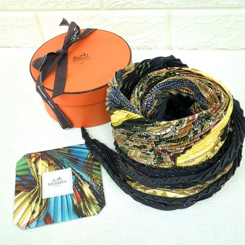 Foulard plissé soie - plissé,