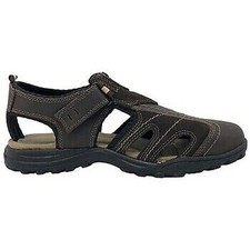 Grisport Sandales En Cuir, Ligne Écologique - V.1 (Marron Coca)