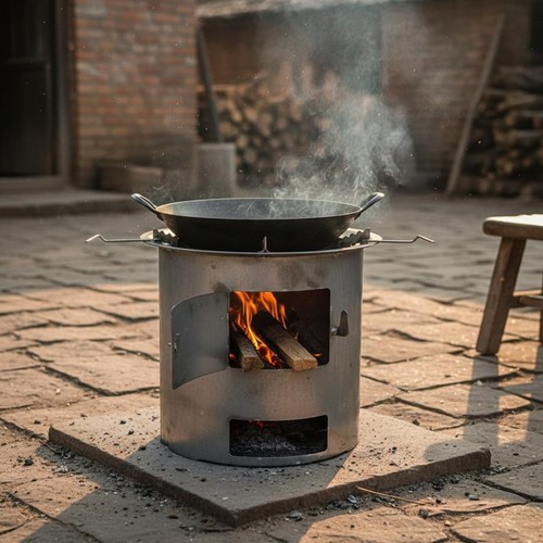 Poêle camping bois - de, à