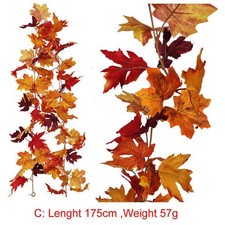 Artificielle Automne Feuille D'érable Rotin Porte Tenture  Mariage Maison Décor