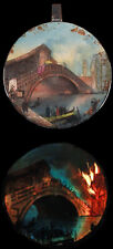 VUE DE LORGNETTE PITTORESQUE vers 1850 : Le Rialto / Magic lantern