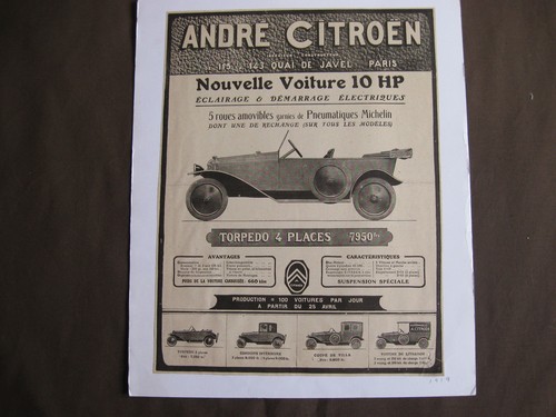 Publicite andre citroen - andre,