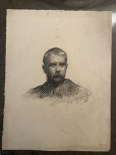 Dessin Original Fusain signé