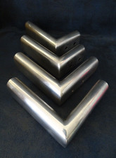 x4 rare pied de meuble métal chromé design équerre industriel atelier loft rétro