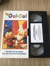 CASSETTE VIDÉO VHS FILM OUI-OUI ET LE PARAPLUIE ET LE CONCOURS DE PÊCHE RARE