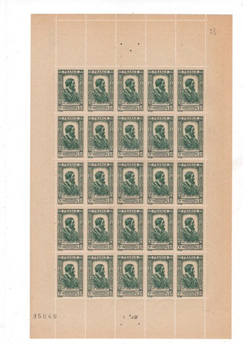 Planche timbres 592 - planche, de