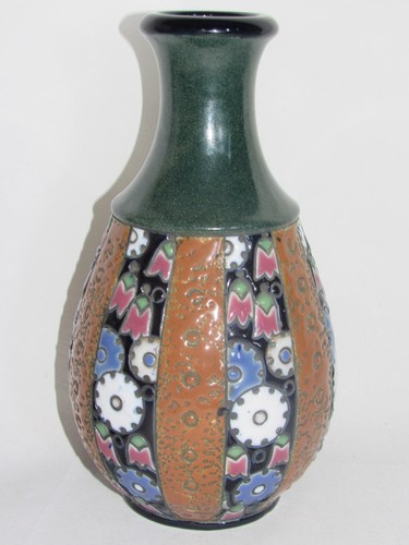 06j10 ancien vase emaille - 06j10,