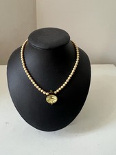Collier perles et strass vintage UNE LIGNE Paris 1990