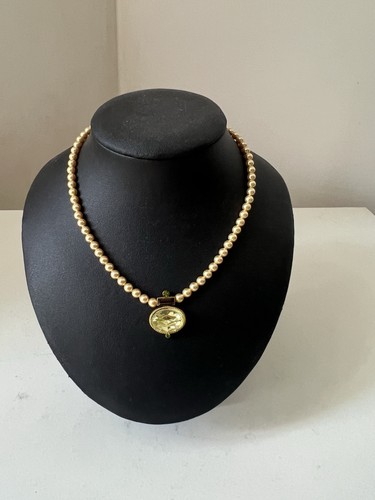 Collier perles strass - perles,