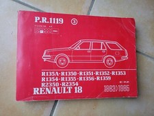 REVUE TECHNIQUE P.R.1119 RENAULT 18 (1983 1985) ATELIER MÉCANIQUE GARAGE MANUEL 