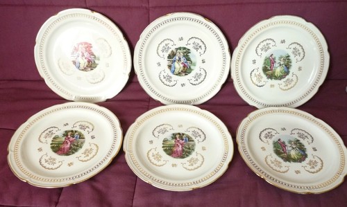 Assiettes plates porcelaine - 6,