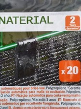 Brise vue - Lot de 20 clips universel pour brise-vue NATERIAL, noir