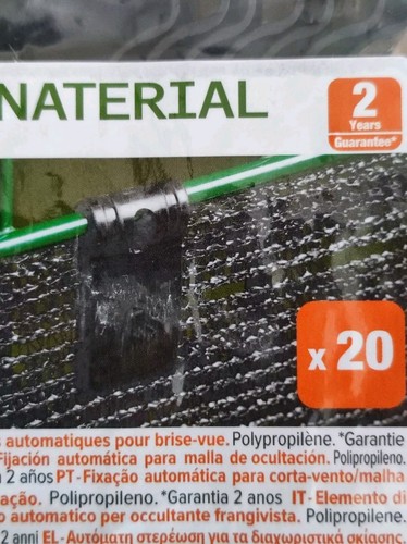 Brise vue lot 20 clips - brise,
