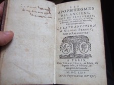 Lot Livres anciens , 1664, EO, RARE, 1 Volume, 2 tomes en 1, complet