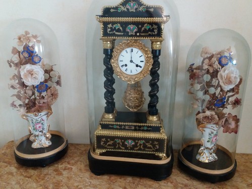 Pendule horloge colonne fin - pendule,