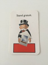 MONOPOLY JUNIOR A LA FÊTE FORAINE CARTE STAND GRATUIT ROUGE