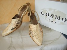 @ Magnifiques escarpins COSMO en cuir , T 38 , NEUFS ! @