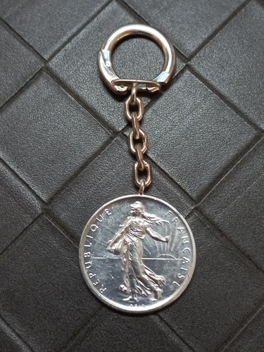 Porte clé francs argent - francs,
