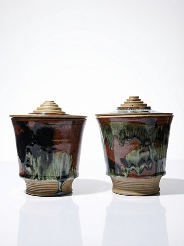 Duo pots grès - de, vintages