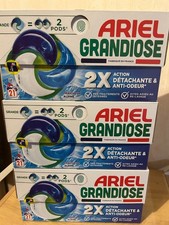Lessive Ariel Grandiose 3x21Pods - Détachante & anti-odeur Fraicheur Alpine