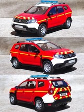 1/18 Dacia Duster Ph2 Sapeurs Pompiers Gruau Lanéry !Défaut Pare-brise! Non 1/43