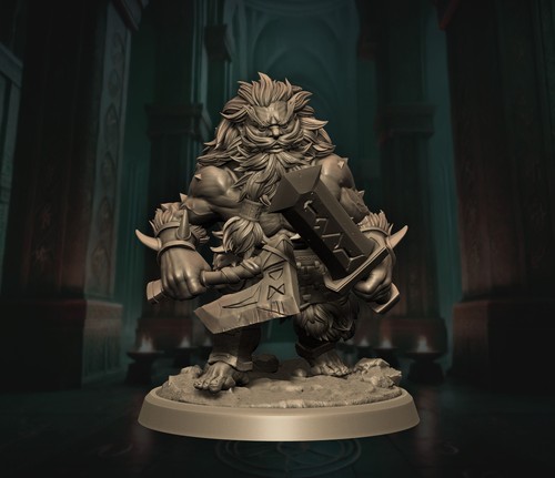 Figurine nain berserker - figurine,