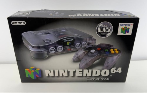Nintendo clear black - nintendo, 64