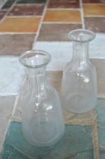 Deux Anciennes Carafes à Absinthe Epoque Début 1900 Hauteur: 19,5cm