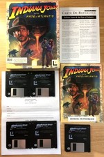 INDIANA JONES AND THE FATE OF ATLANTIS COMPLET BIG BOX PC VERSION FR CIB OVP VF